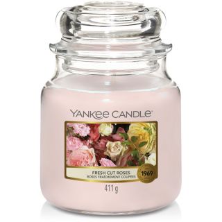 Yankee-Candle-Roses-Fraîchement-Coupées-Bougie-Parfumée-en-Pot
