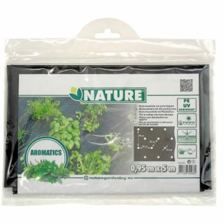 Film-de-Paillage-pour-Herbes-Aromatiques-avec-100-Trous-noir-0,95-m-x-5-m-Planter-Herbes-Potager