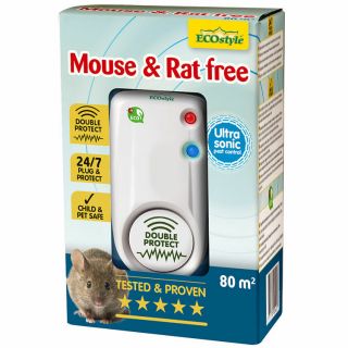 Répulsifs Ultrason Souris & Rats ECOstyle - Mouse & Rat Free Duo (80 + 30)