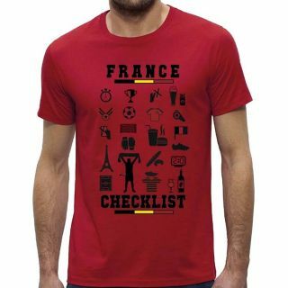 Rode-T-shirt-België-Checklist-France