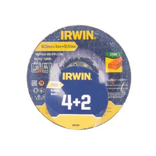 IRWIN-4-disques-à-meuler-(+ 2 gratuit)-115mm-disques-à-tronçonner-pierre