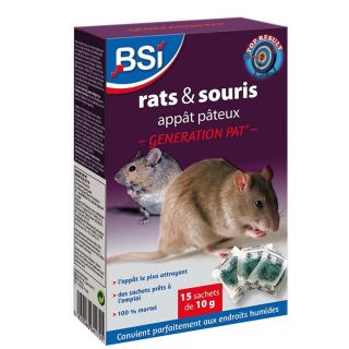Appât Anti-Rats en Blocs 8 x 25 g, RASOFLOC - KB Home Defense