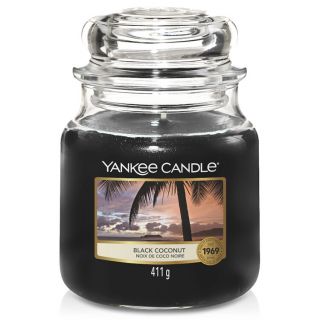 Yankee-Candle-Noix-de-Coco-Noire-Bougie-Parfumée-en-Pot