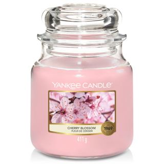 Yankee-Candle-Fleur-de-Cerisier-Bougie-Parfumée-en-Pot