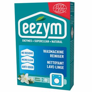 wasmachine-reiniger-eezym-witte-bloem-micro-clean-enzymen-natuurlijke-ingrediënten-geen-resten-propere-machine