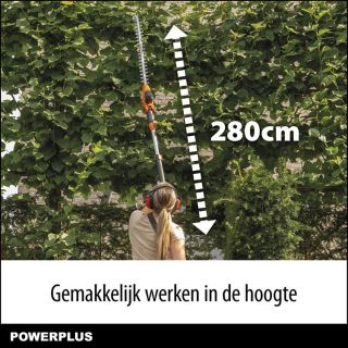Powerplus-Haagschaar-telescopisch 