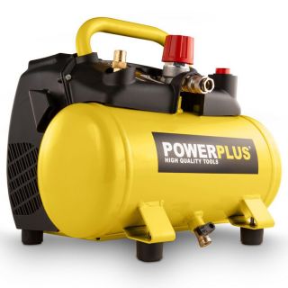 Powerplus-Compressor-1100W-6l-geen-olie-1,5hp