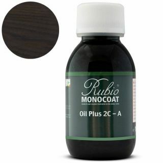 Rubio-Monocoat-Oil-Plus-2C-Comp-A-Couleur-Charcoal-20 ml-huile-colore-protège-mini-flacon-tester-couleur