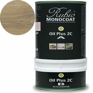 Rubio-Monocoat-Oil-Plus-2C-Comp-A+B-Couleur-Smoke-5%-3,5L-huile-protection-colorisation-bois-avec-accélerateur