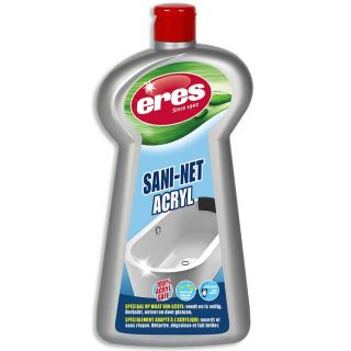 Eres-sani-net-acryl-reiniger-gel-ontkalkt-reinigt-doet-glanzen-acryl-oppervlakken-badkamer-douche-aanrecht-ontvet-voedt-acryl