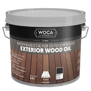 Woca-Exterior-Oil-Antraciet-2,5L-buiten-hout-behandelen-olie-voed-beschermt