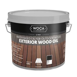 Woca-Exterior-Oil-Zwart-2,5L-buiten-hout-behandelen-olie-voed-beschermt