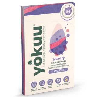 Yokuu-Feuilles-de-Lessive-Eco-Lavande-32-Feuilles-Probiotiques-Nettoyage-Vêtements