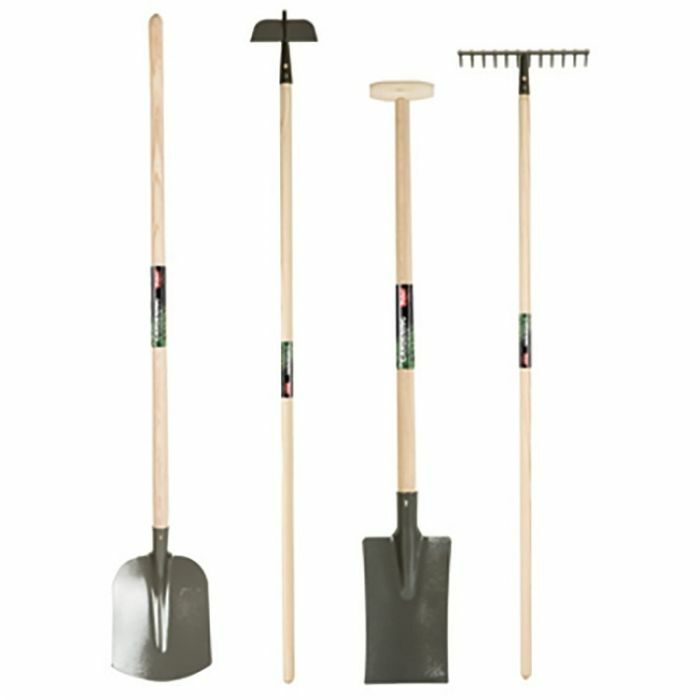 Set d'outils de jardin de Polet: bêche, pelle, râteau & binette