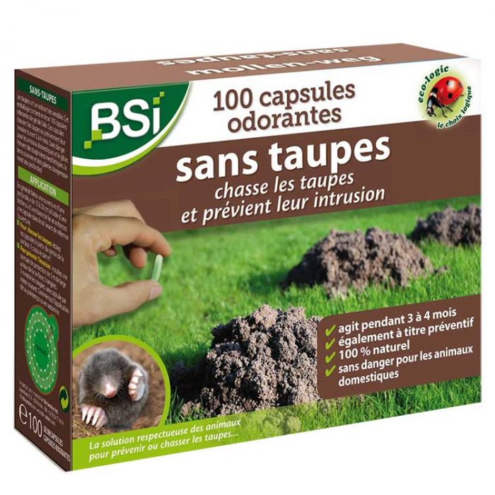 BSI Sans-Taupes, Capsules Odorantes Chasser Taupes (100 pièces)