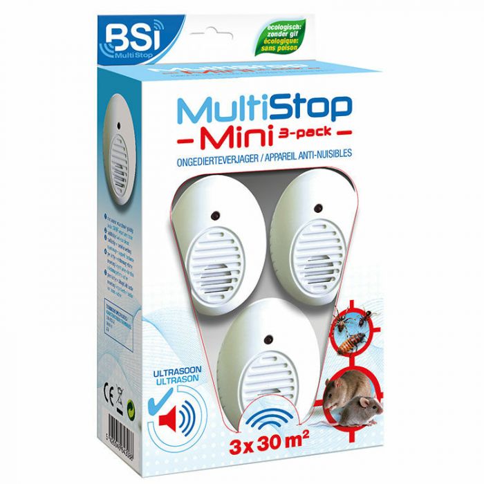 MultiStop Mini, antinuisibles à ultrasons (3-pack)
