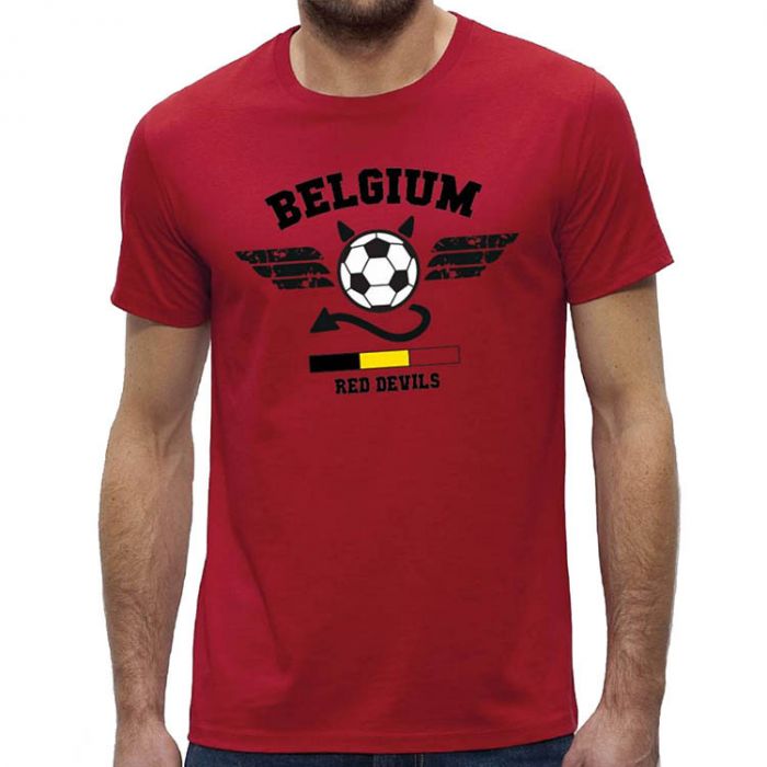 bungeejumpen Explosieven Margaret Mitchell Rode Voetbal T-shirt Belgium | MarketOnWeb