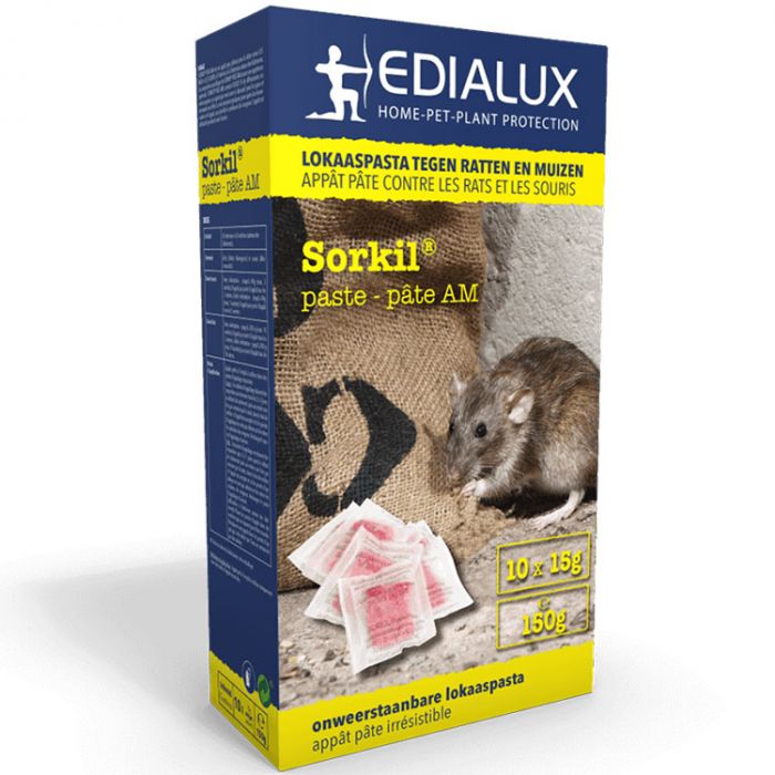 Edialux Brodilux grains contre rats et souris 150g
