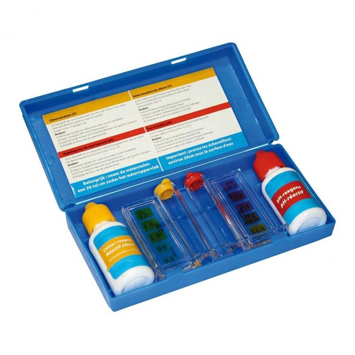 Famus Kit d'analyse de la qualité de l'eau de Chlore pH Kit de testeur  d'eau de Piscine