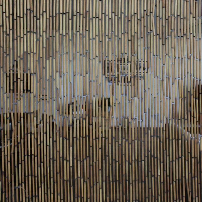Vliegengordijn, hout, bamboe, 90 200 cm