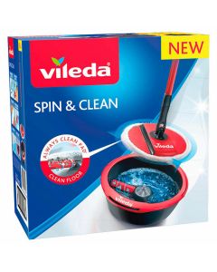 Vileda-Spin-&-Clean-Kit-Balai-Mop-&-Seau-Essorage-Facile