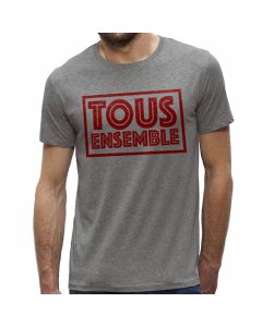 T-shirt-grijs-rood-met-opschrift-tous-ensemble